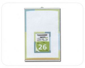 CALENDARIO EXFOLIADOR CON RESPALDO PLASTICO TAMAÑO OFICIO Y TACO SEMANAL personalizada